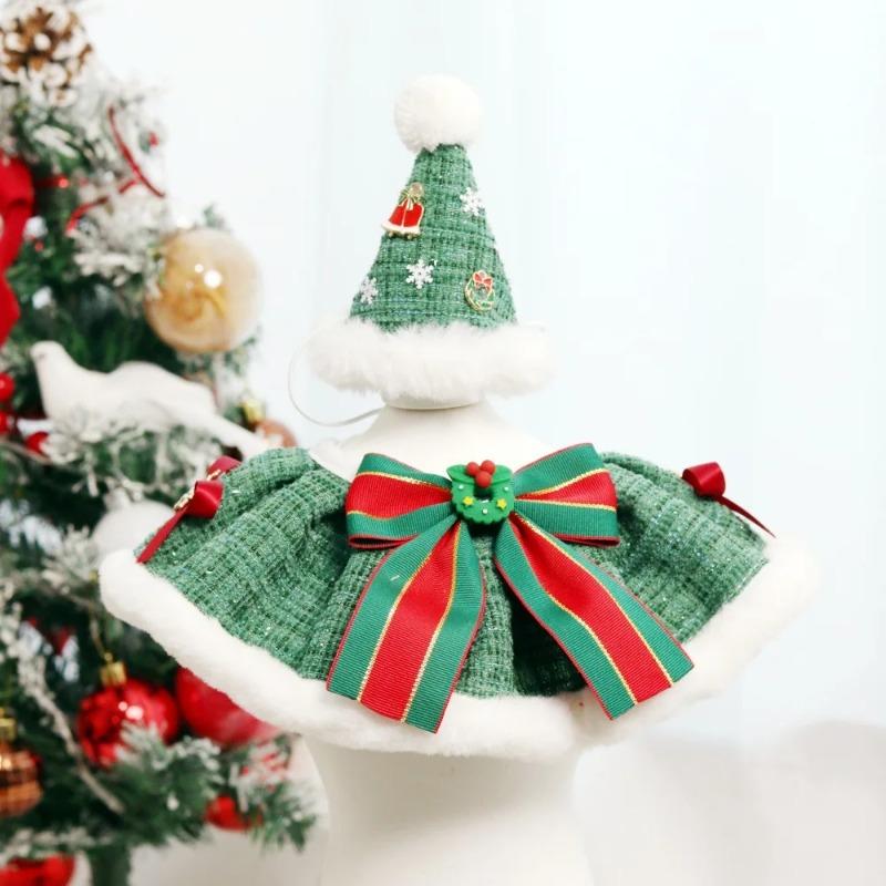 Dog Hats Pet Christmas Hat Classic Mini Style Christmas Hat Pet Accessories for Small Dogs Cats Festival Winter Decoration Gift