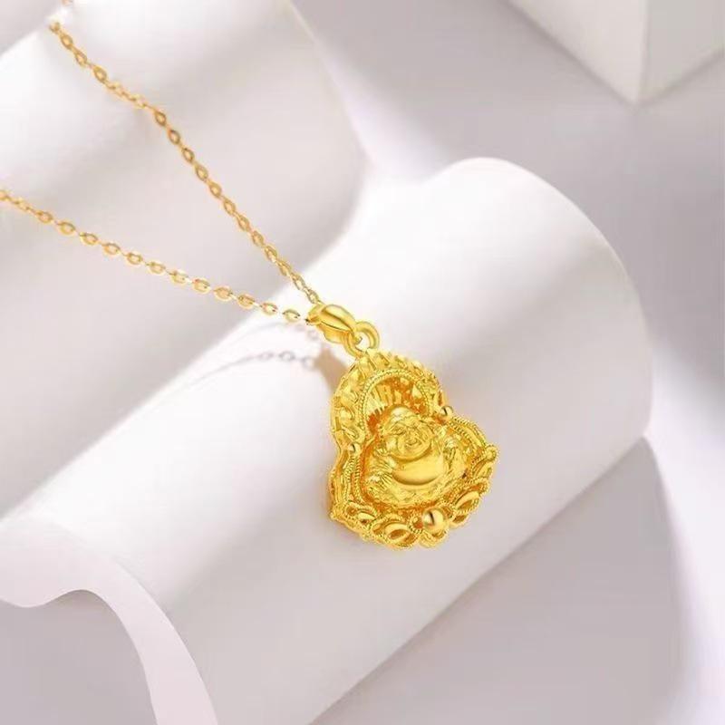 Hot Selling Smiling Maitreya Buddha Pendant Necklace - Lucky Versatile Accessory Gift