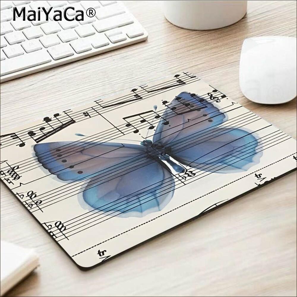 Butterfly Mousepad Rubber Small Thickened Mouse Pad Gaming Keyboard Table Mat Office Supplies Room Decor For PC Mouse Carpet