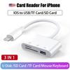Card Reader for iPhone USB Memory Card Reader Trail Game Camera Viewer SD TF Card Reader Adapter for Camera Samsung Xiaomi iPad