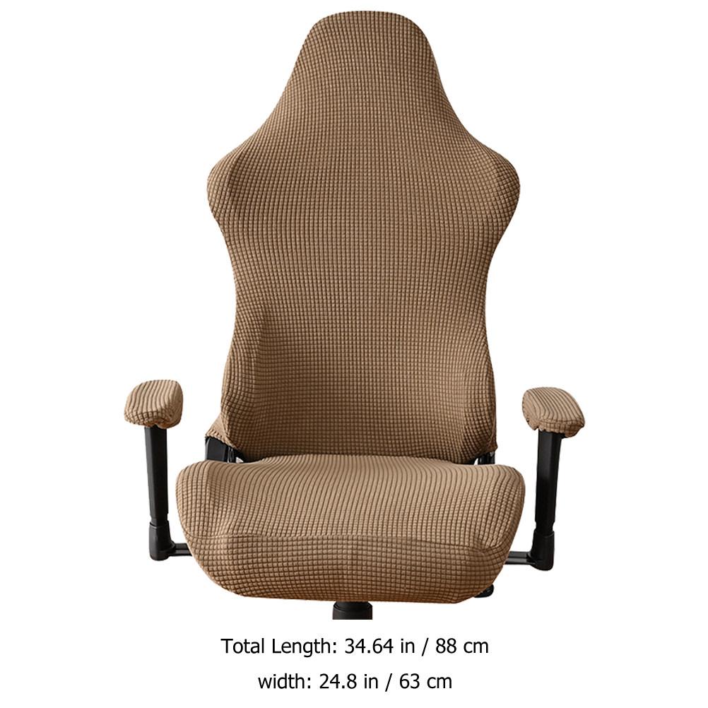 

1 Комплект Чехол для Игрового Кресла Эластичный Растягивающийся Чехол Моющийся Защитный Чехол для Стула Складной Не Выцветающий Защита от Зарисовок Компьютерный Офисный светло-коричневого