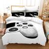 Black Game Gamepad Pattern 3d Bedding Set Classic Digital Print Duvet Cover Pillowcase Europe/Australia/USA Twin Queen King Size