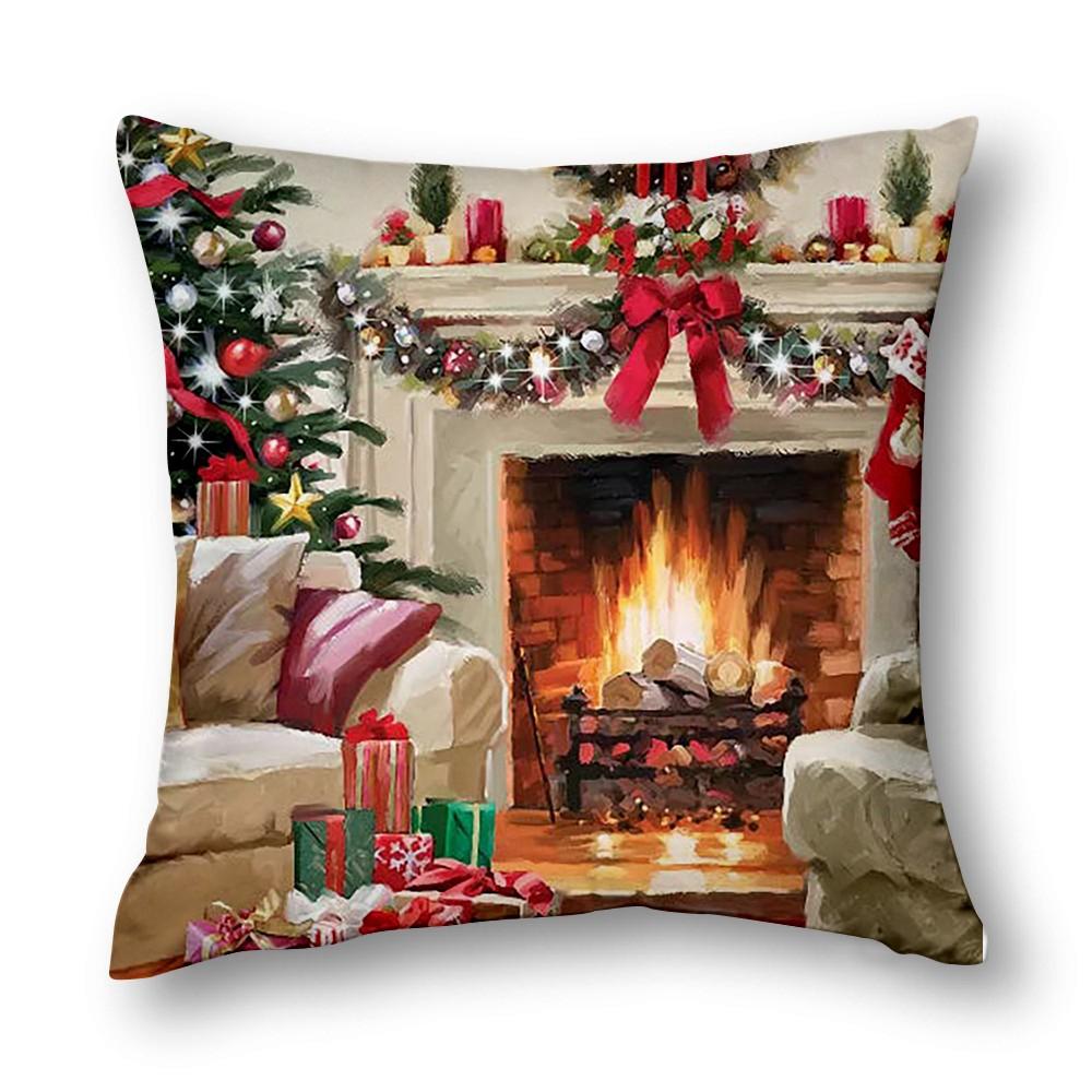 Christmas Cushion Cover - Upgrade Your Living Room Decor With Festive Feel Home Decor Pillow Case Art Cushion Cover