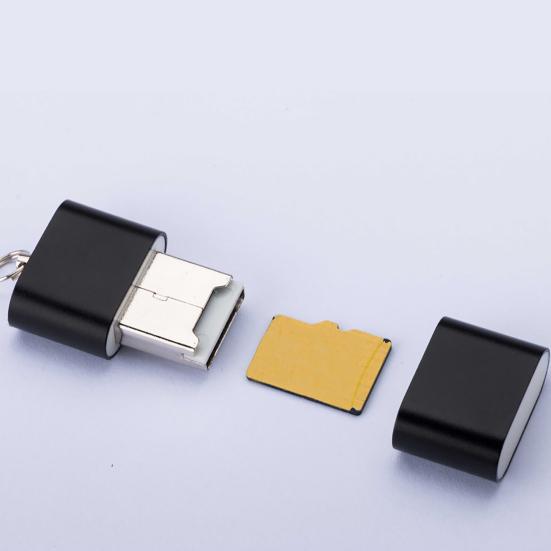 Card Reader Mini High Speed Aluminum Alloy Mini Card Reader for Office