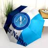 1 PC Automatic Folding Umbrella - SSC Napoli Custom Name Pattern, Portable & Foldable Design with 8 Ribs, Christmas Birthday Gifts