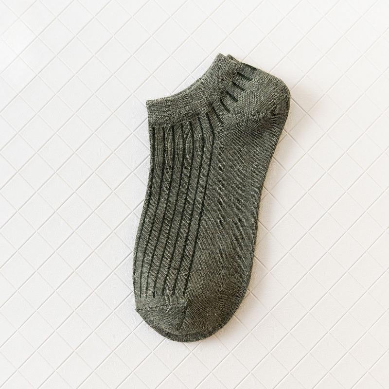 Women's Summer New Style Draw A Solid Color Breathable Cotton Boat Socks