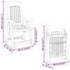 VidaXL Chaises inclinables de jardin 2 pcs blanc PP 364710