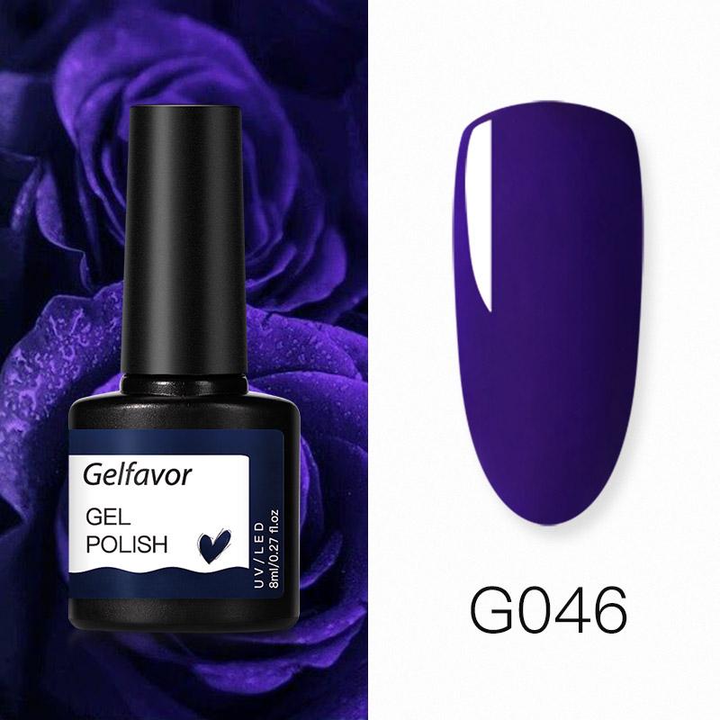 Gelfavor 8ml lakier żelowy jasny do lampy LED do zdobienia paznokci