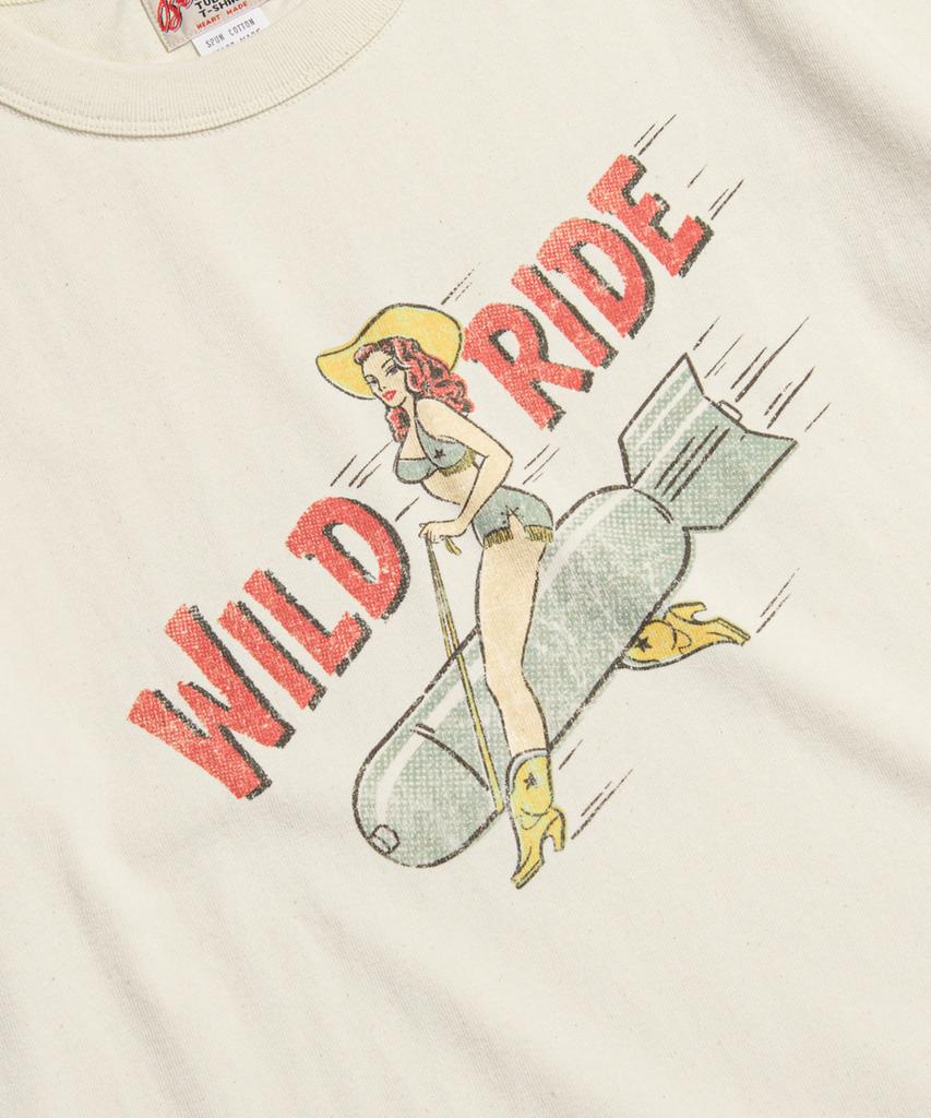 Beulonseun Bomb Girl Loopwheeled Graphic Tee Apricot