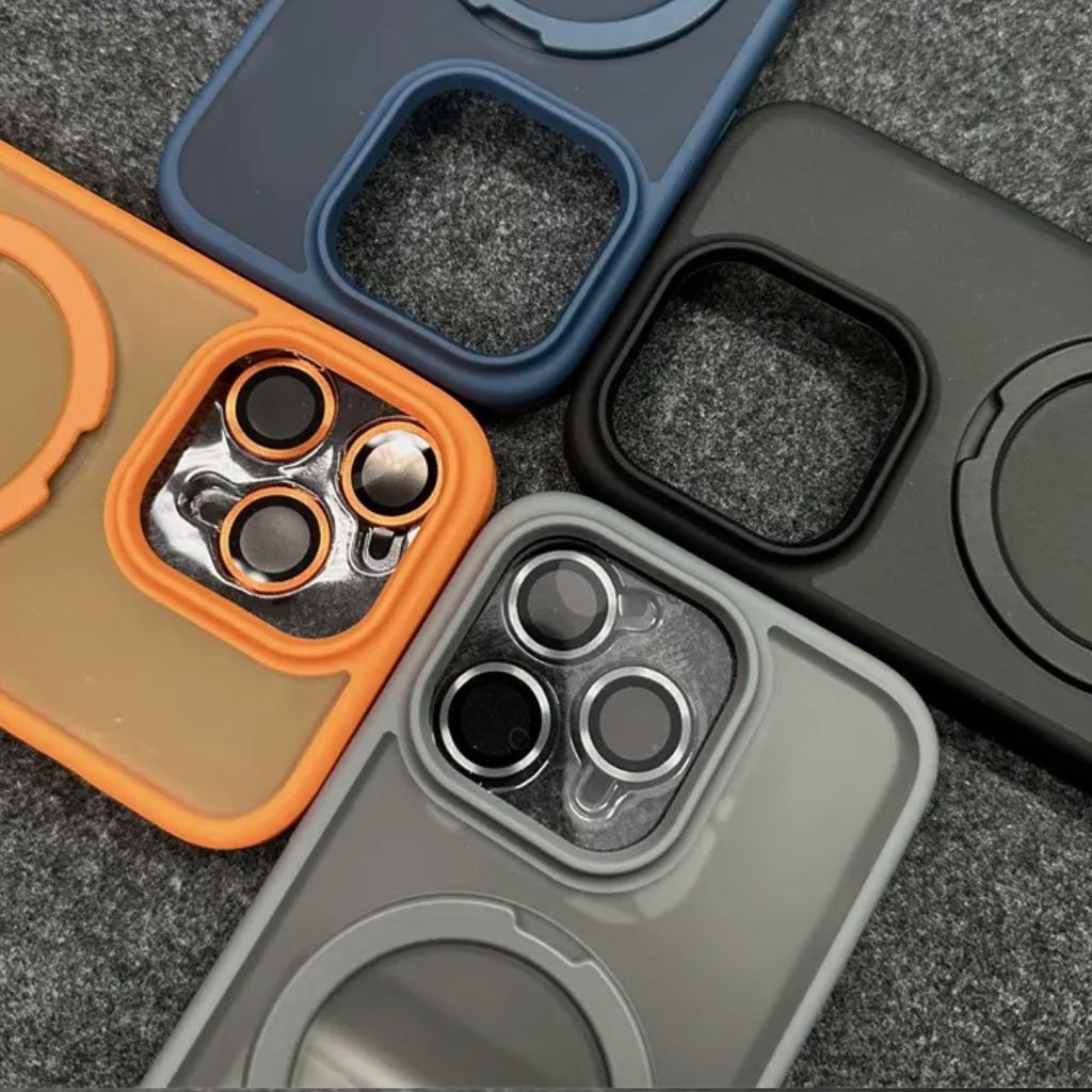 Dla IPhone 16 Pro Magnetyczny Wspornik Podtrzymujący Etui na Telefon dla Apple 16 Pro Folia Ochronna na Obiektyw