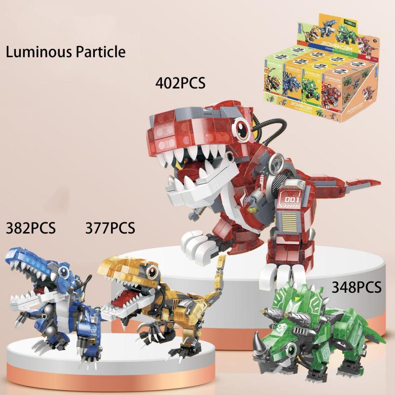 Jurassic Series Night Light Dinosaur Building Blocks Toy