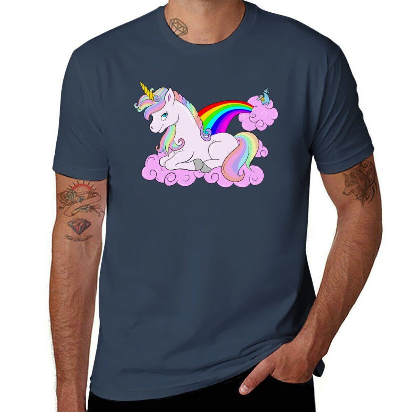 Unicorns and Rainbows TShirt Lightweight Sport Basic TShirt S