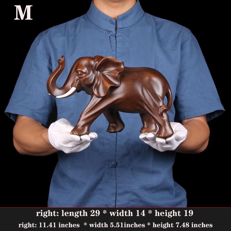 Resin Elephant  Animals Ornament Statue Chinese Characteristic Ornaments Home, Living Room, Office Decoration Accessories