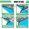 Reusable Adult Feeding Bib With Crumb Catcher Stylish Patterns Easy To Clean Polyester Fabric Waterproof Bib For Dining