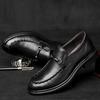 High Quality Brand Men's Genuine Leather Shoes Office Business Dress Shoes Men's Casual Shoes Thick Soles Elevated Shoes
