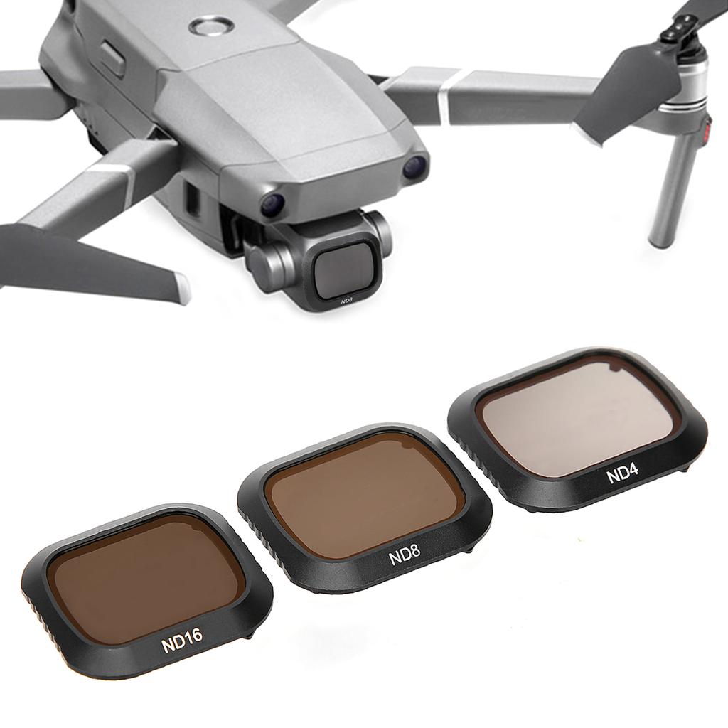 Junestar ND4 ND8 ND16 Lens Filter Neutral Density 3 In 1 Set for DJI MAVIC 2 Pro Camera