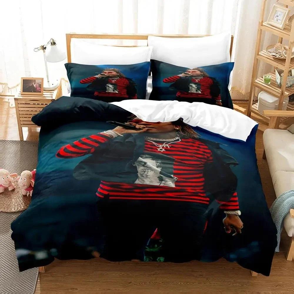 3D Print Gunna Singer Bedding Set Duvet Cover Bed Set Quilt Cover Pillowcase Comforter King Queen Size Boys Adult Bedding Set
