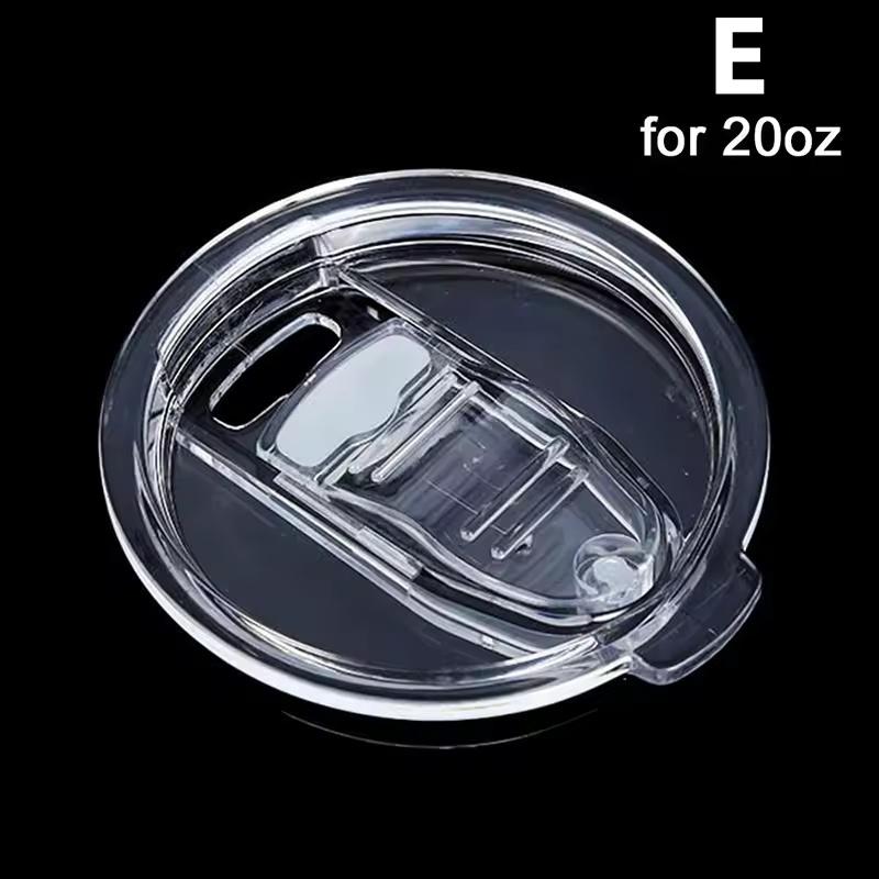 30/20Oz Ice King Cup Lid Plastic Transparent Splash Proof Silicone Sliding Cup Lid for Mug Special Straw Lid Sealing Cover