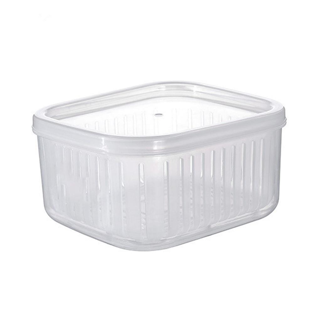 Raining Fruit Storage Containers for Fridge Keep Freshness Sealed Lid Clear Vegetable Fruit Fridge Organizer