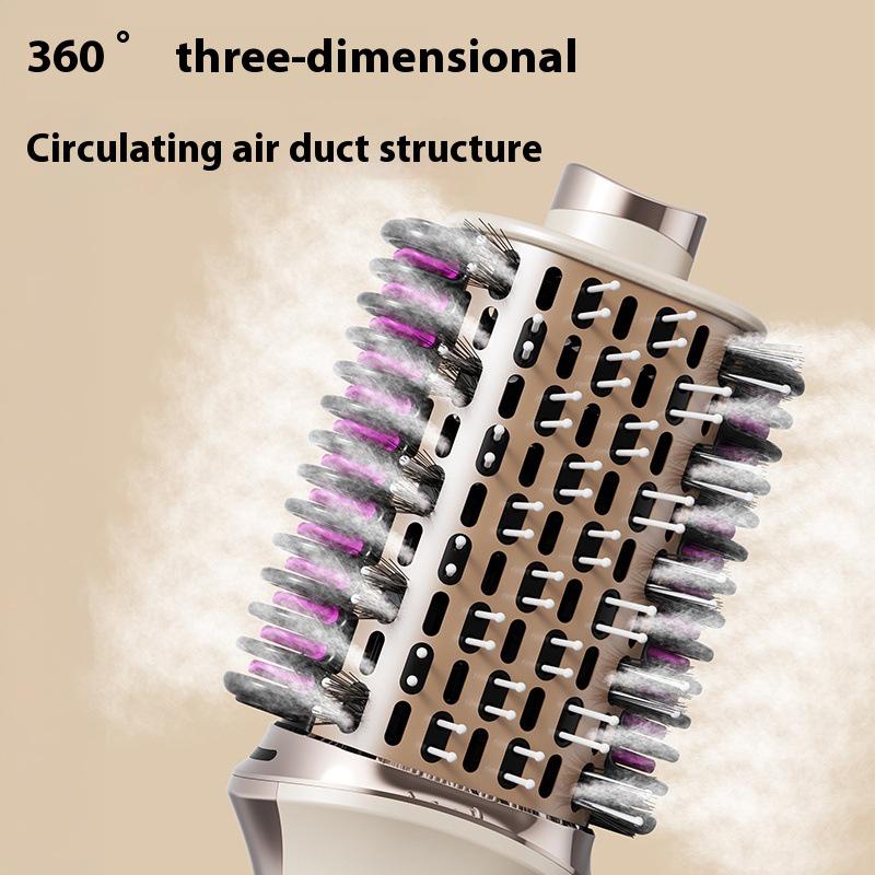 3-in-1 Multifunctional Hot Air Brush: Straightening, Curling & Volumizing Comb with Hair Dryer