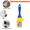 1pc Multi-Purpose Edge Painting Brush - No Battery, Manual Plastic Tool with Wooden Handle for Walls, Ceilings & Narrow Surfaces