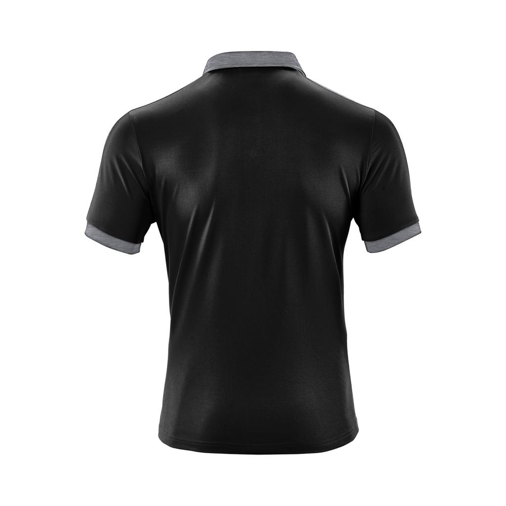 Men's Casual Sporty Color-blocked Shirt, Men's Lapel Short-sleeved T-shirt Top