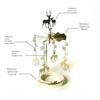 INS Style Rotating Tea Light Holder Heat Powered Stainless Steel Carousel Candle Stand for Desk Ornament