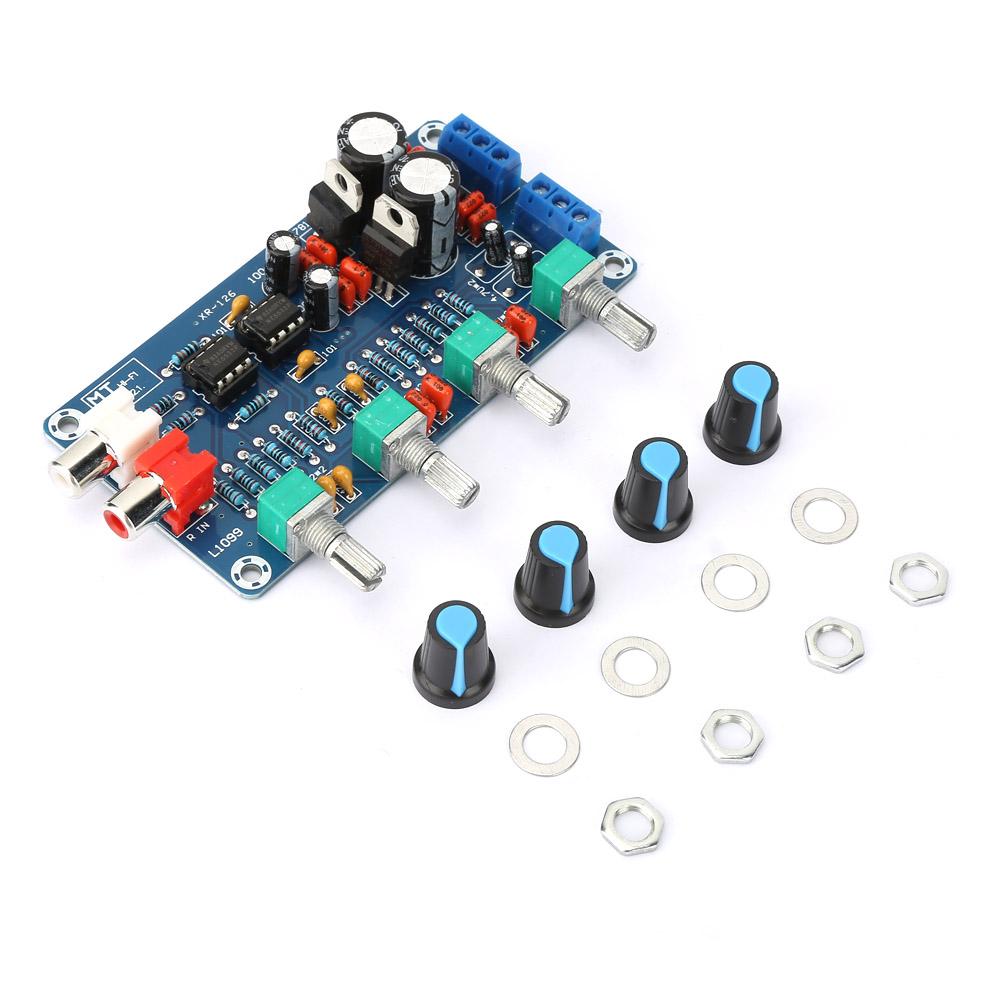 

XHM164 NE5532 Tone Preamplifier Board 4 Way Adjustment AC 15V