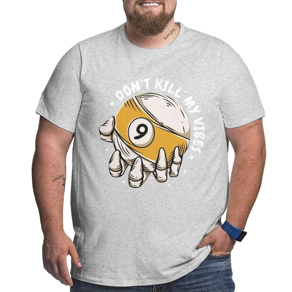 

Плюс размер S-6XL для детей 50-135 кг, летняя спортивная мужская футболка в стиле Харадзюку с круглым вырезом, хлопковая одежда с короткими рукавами 5XL серый