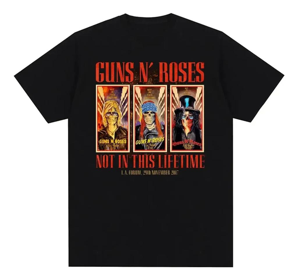 Punk Rock Band Grafikdruck Sommer Herbst Winter Herren und Damen Kurzarm T-Shirt Lässig Locker Outdoor Straße