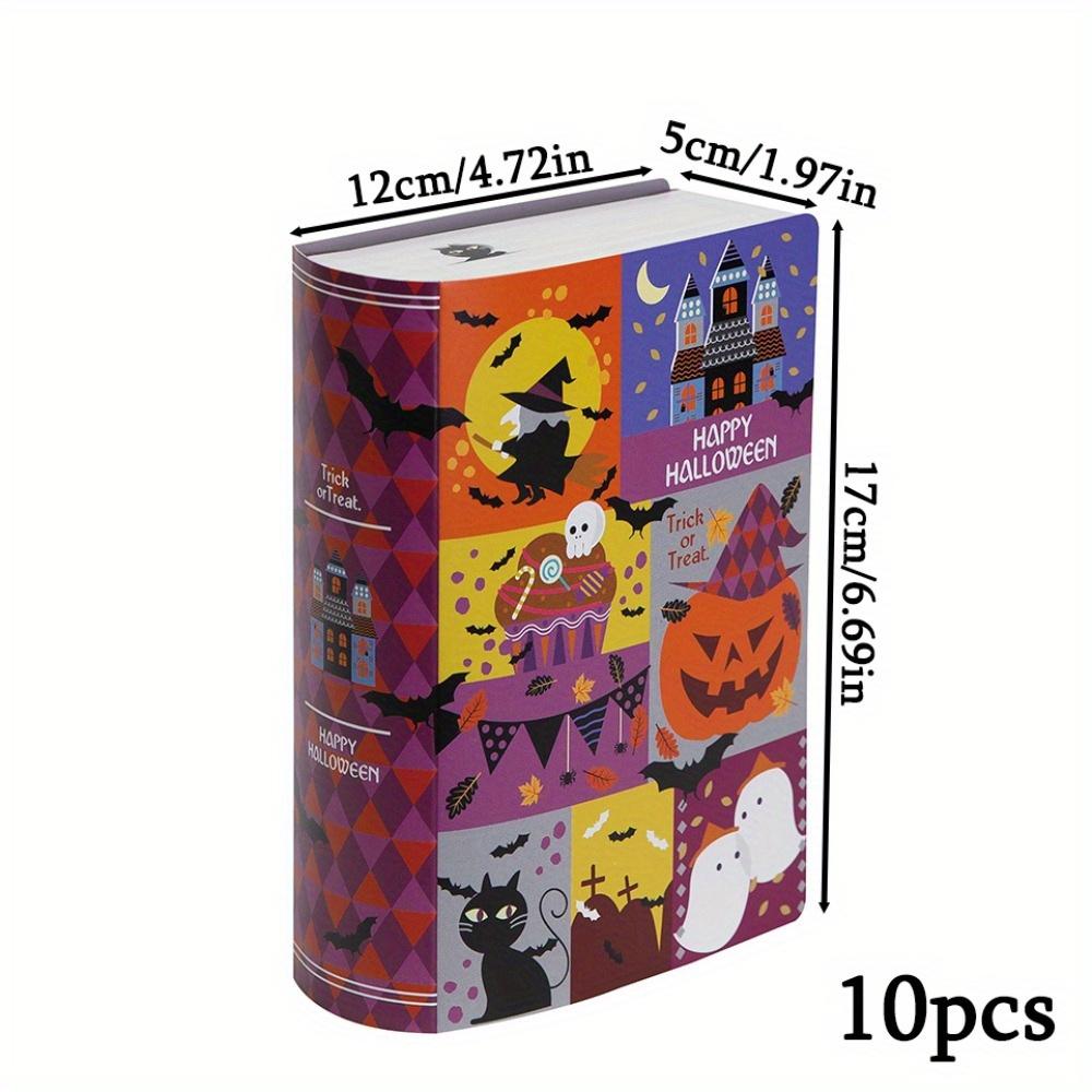 

10 шт. Хэллоуин Декоративные Подарочные Коробки Бумажная Коробка для Хранения в Форме Книги Готический Стиль Декорированные Коробки-Обертки в Виде Поддельных Книг Коробки для Книг на Тему Хэллоуина 10pcs 002