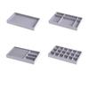 Large Transparent Jewelry Storage Box with Multi-Compartment Display for Necklaces, Earrings, Lipsticks, and Studs