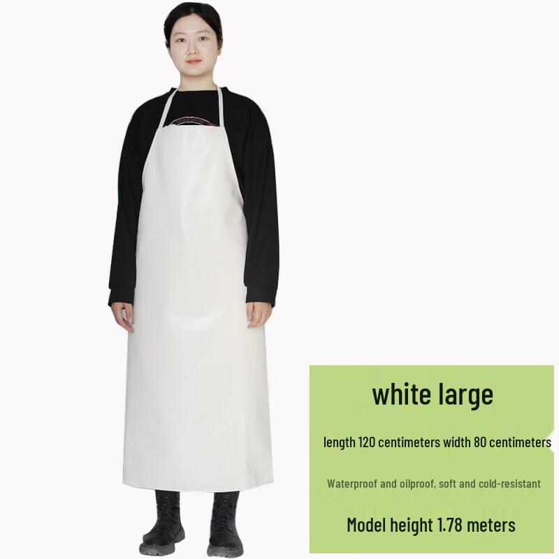 Jiemengzhe Heavy-Duty Fleece-Lined Halter Apron