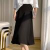 Acetate Satin Fabric Skirt Summer New High-waisted Slim Temperament High-end Women's Midi Skirt