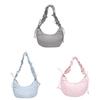 Borsa a Spalla in Nylon 'Cloud' con Design Pieghettato per Uso Quotidiano