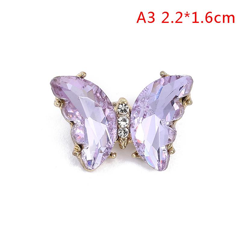 1ks Crystal drahokamu Butterfly brože Pin Odznak Příslušenství Šperky Dárky