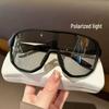 Trendy Women's Light-Changing Transparent Myopia Glasses with Slim Big Frame