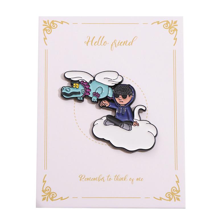 BELICOS SOMOS Retro Mexican Hat Pin Enamel Pin Sloth Boy BÉLICOS MORIMOS Badge Golf Cap Baseball Hat Clip Brooch Gift for Friend