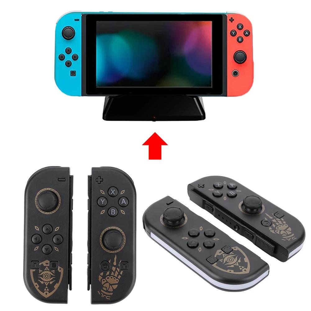 For NS Switch Joy-Con Controller Wireless Controller Left & Right Bluetooth-Compatible Game Controller RGB Light 3D Joystick