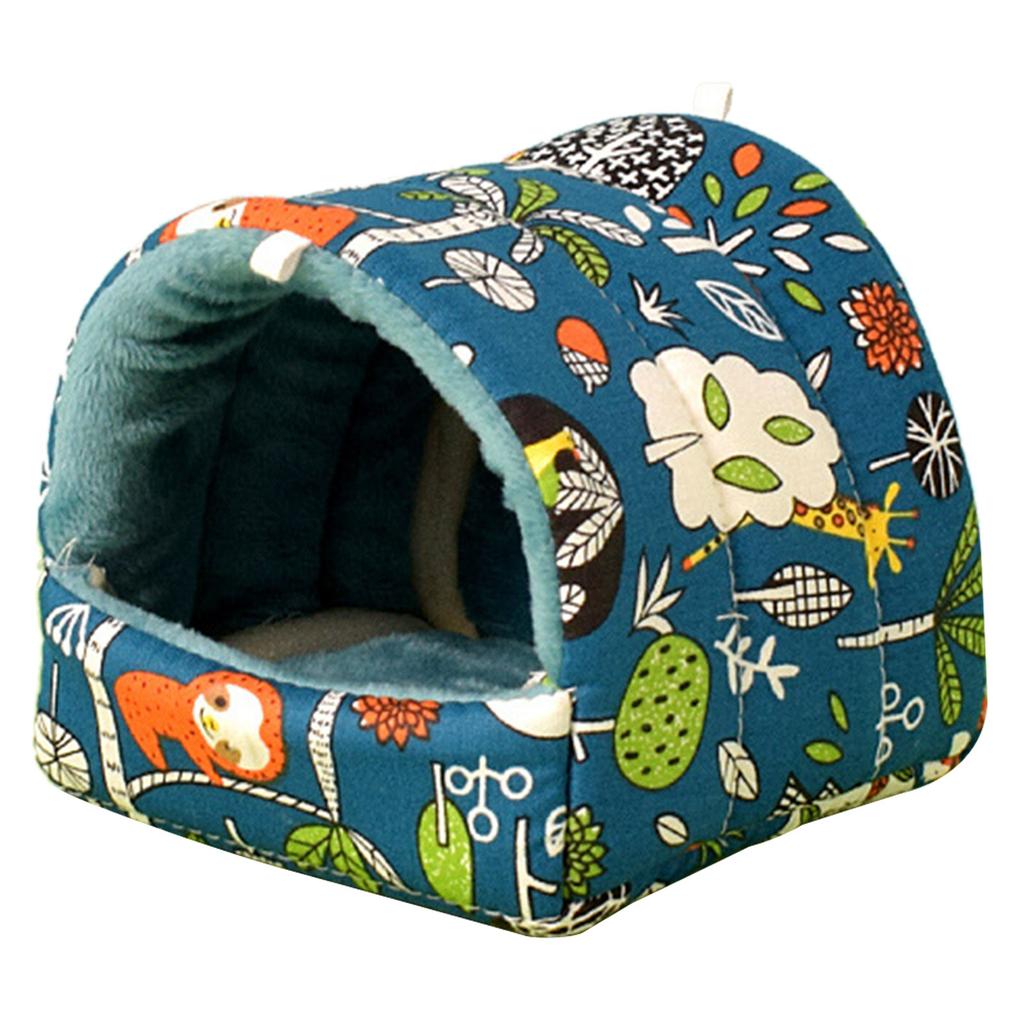 Small Animal Hammock House Hanging Tree Bed Cage Accessories Hamsters Plush Hideout Bedding Bed for Chipmunks Ferrets