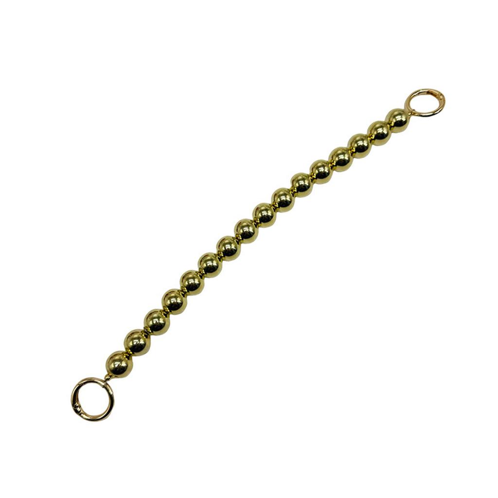 Elegant Beads Extender Chain Strap for Purses and Handbags Gold/Silver Tone Short Handle Replacement DIY Bag Crafts