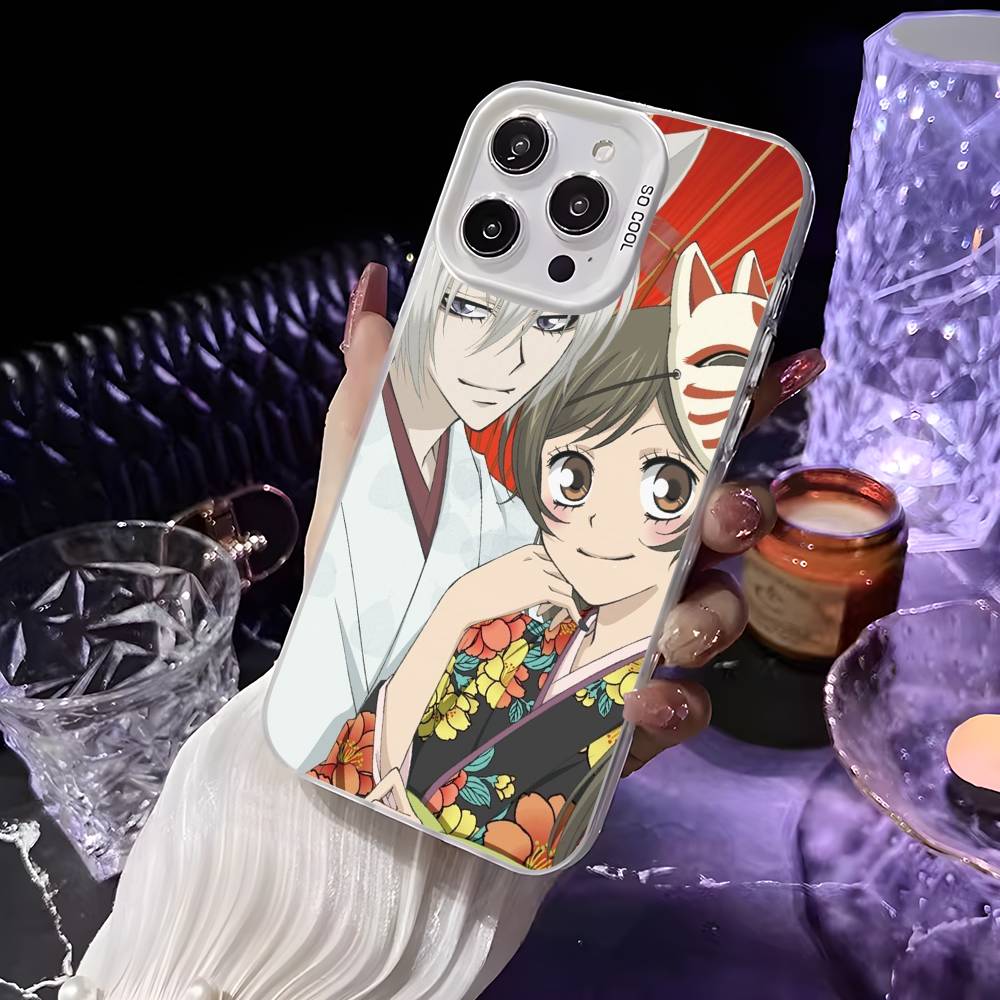 Anime K-Kamisama Kiss Handyhülle Für iPhone 16 15 14 13 12 11 Pro Max Weiß Ultraleicht Laser Metallisch Aurora Funda