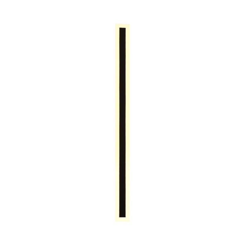 Modern Minimalist Outdoor Waterproof Linear LED Wall Lamp for Villa, Courtyard, Hotel, or Corridor