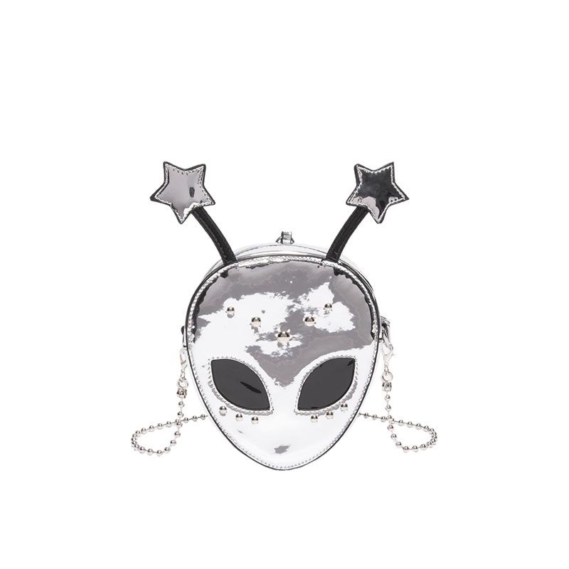 Personality Funny Alien Bag Ladies 2025 New Halloween Cartoon Fashion Niche Versatile Small Shoulder Bag Tide