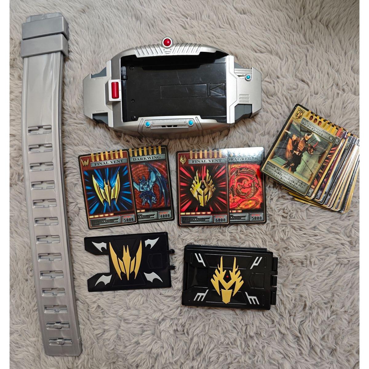 Used Kamen Rider Ryuki Legend Transformation Belt Series V Buckle Advent Card Set