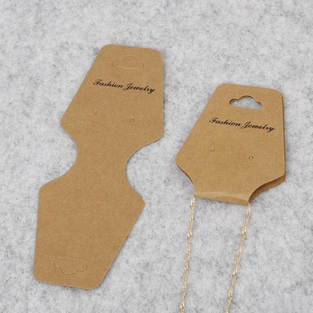 100 buc/sac hârtie kraft bandă de păr ambalare card etichete PVC bijuterii carduri de afișare cercei brățară colier carduri agățate