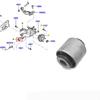 Rear Axle Rear Sheephorn Rubber Bushings, Rear Knuckle Bushings, Compatible with Ford EDGE 2011- BT4Z5B759A BT4Z5B758A