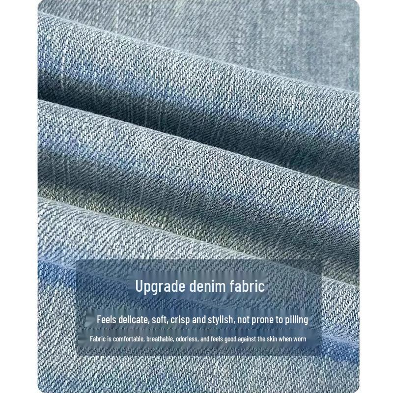 Women's Plus Size Retro Stretch Jeans - High Waist Slimming Straight Leg Pants