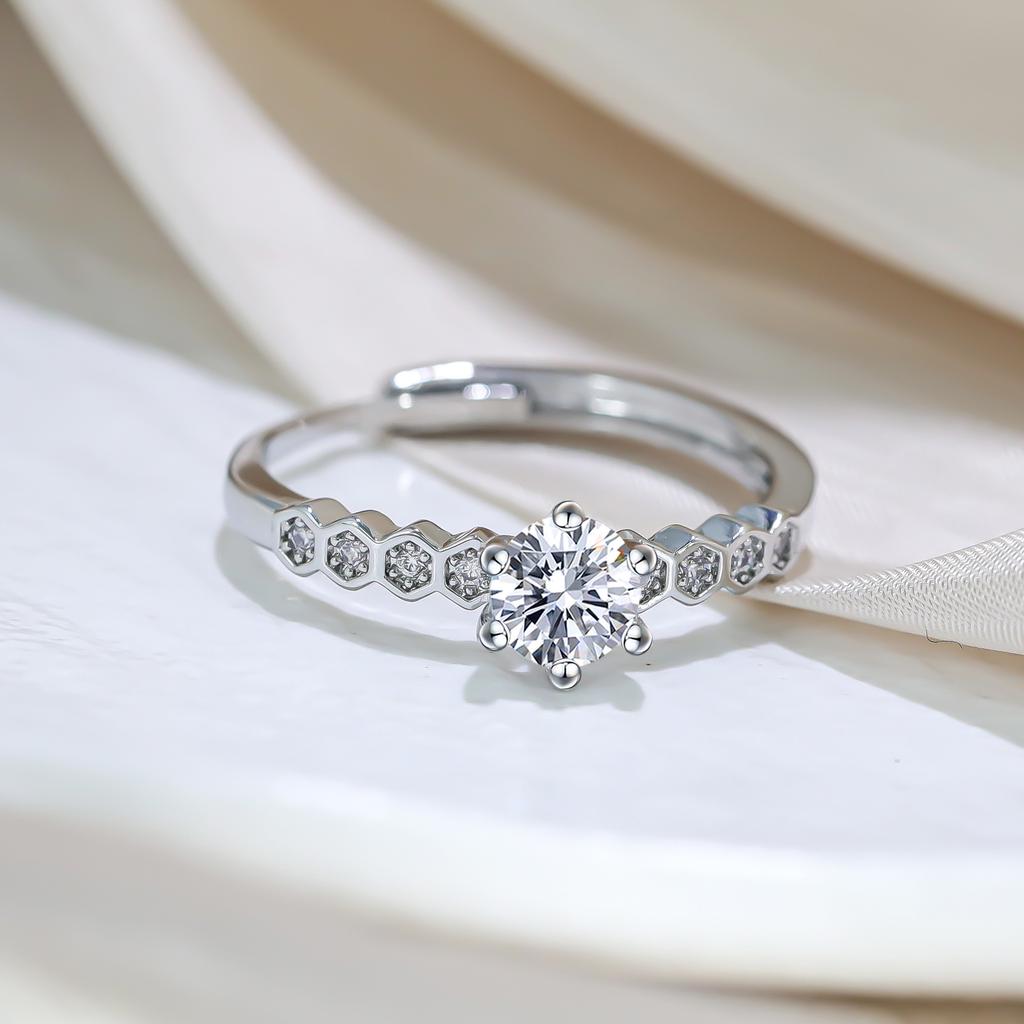 Sliver Rings Shining Classics Zircon For Women Wedding Engagement Jewelry Fashion Gift High Quality