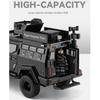1/24 Scale Sword Toothed Tiger Explosion Proof Car Model Alloy Diecast Police Armored Off-road Vehicles Car Model Birthday Gift Boy